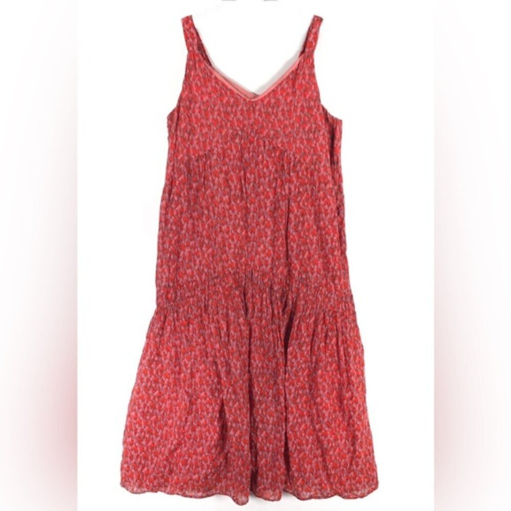 Joie‎ Maxi Dress Sleeveless Tiered Flowing Summer Dress Tea Rose JE600IPR MEDIUM
